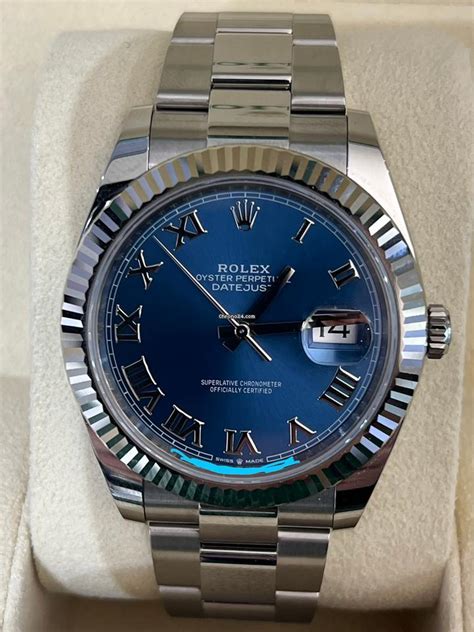 rolex day just wuadrante azzurro|rolex wrist watch datejust.